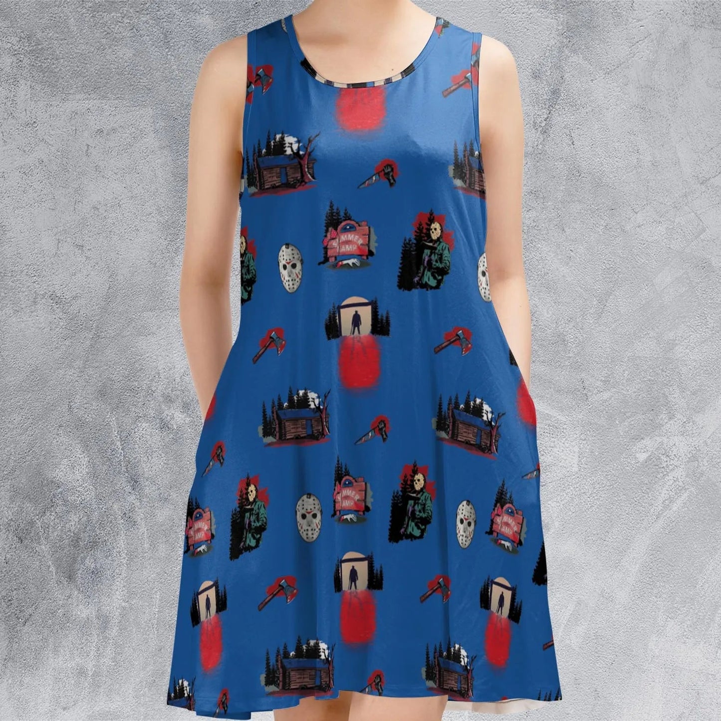 Casual Sleeveless Dress - EGA13NWY