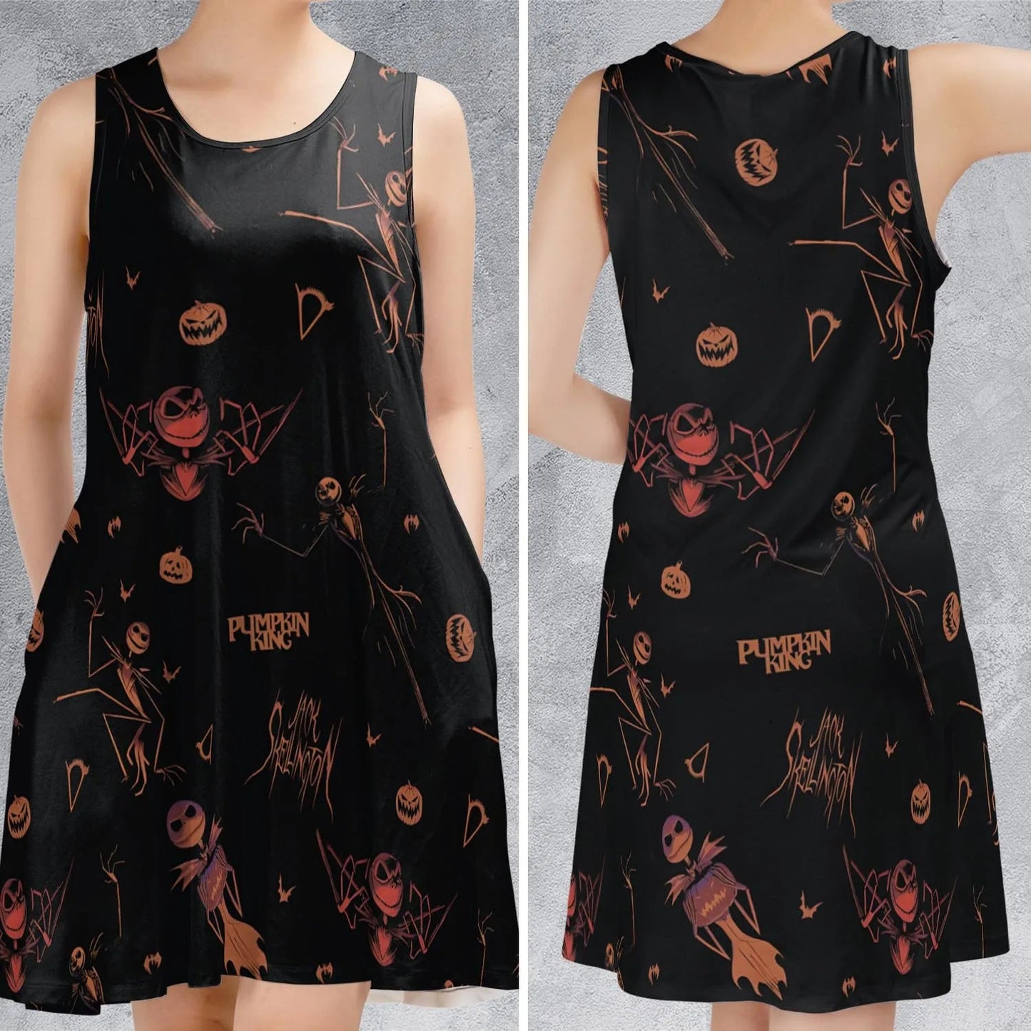 Casual Sleeveless Dress - 5CW4N5SF