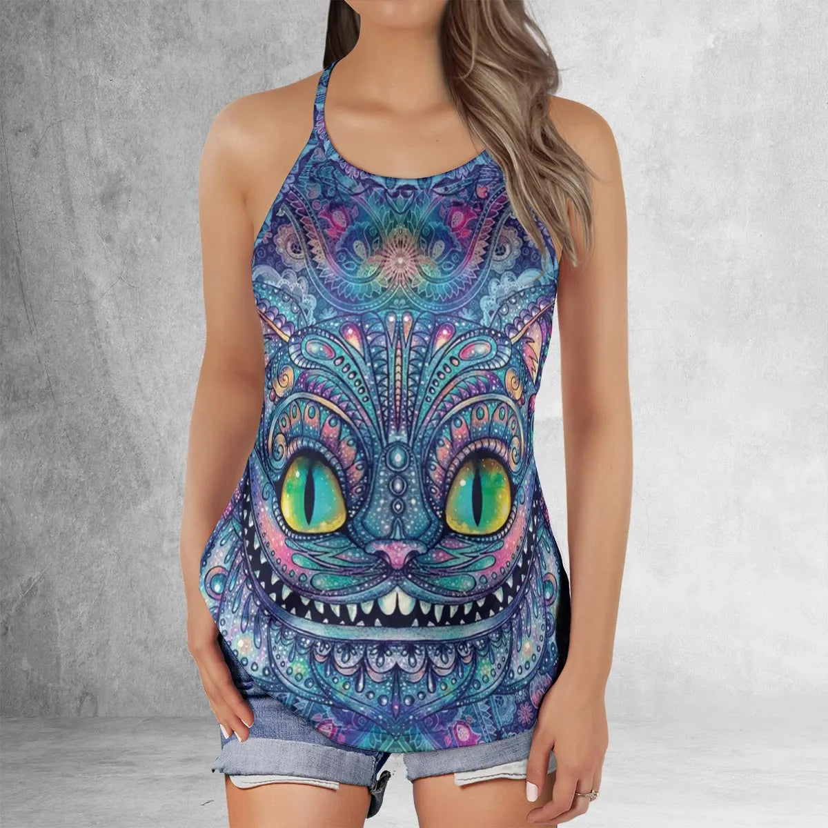 Lattice Back Tank Top - 6LUXHTPG