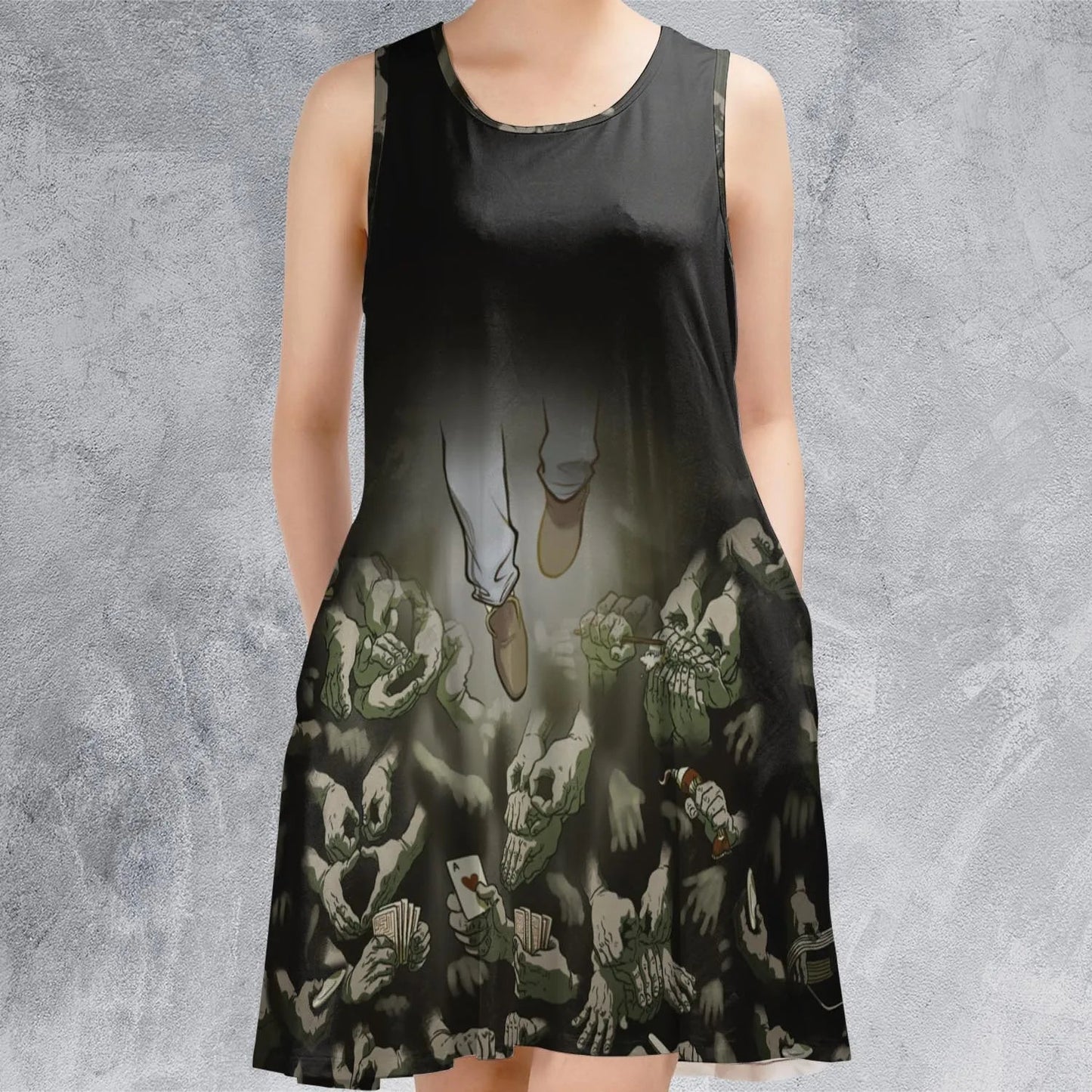 Casual Sleeveless Dress - RUY1U4R1