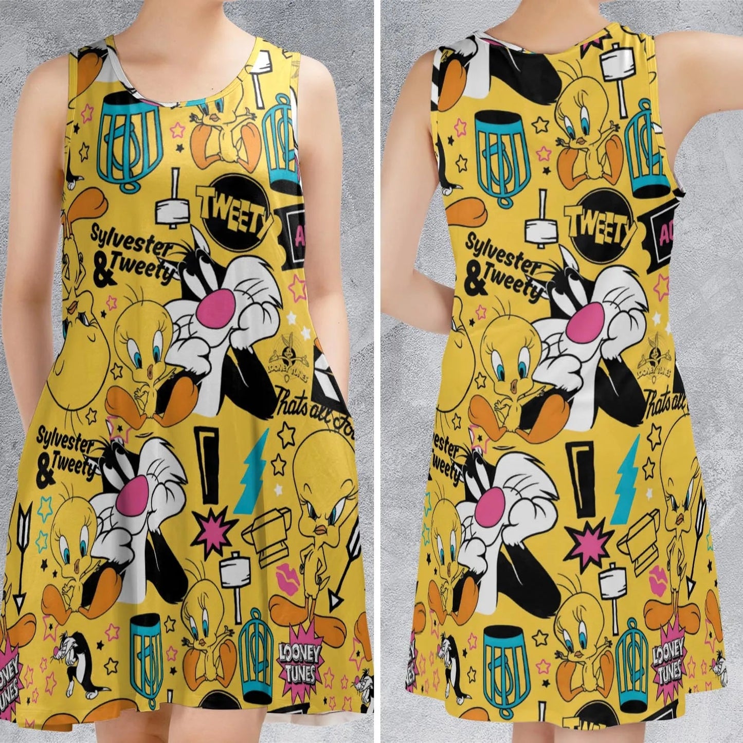 Casual Sleeveless Dress - L8MHTJ31