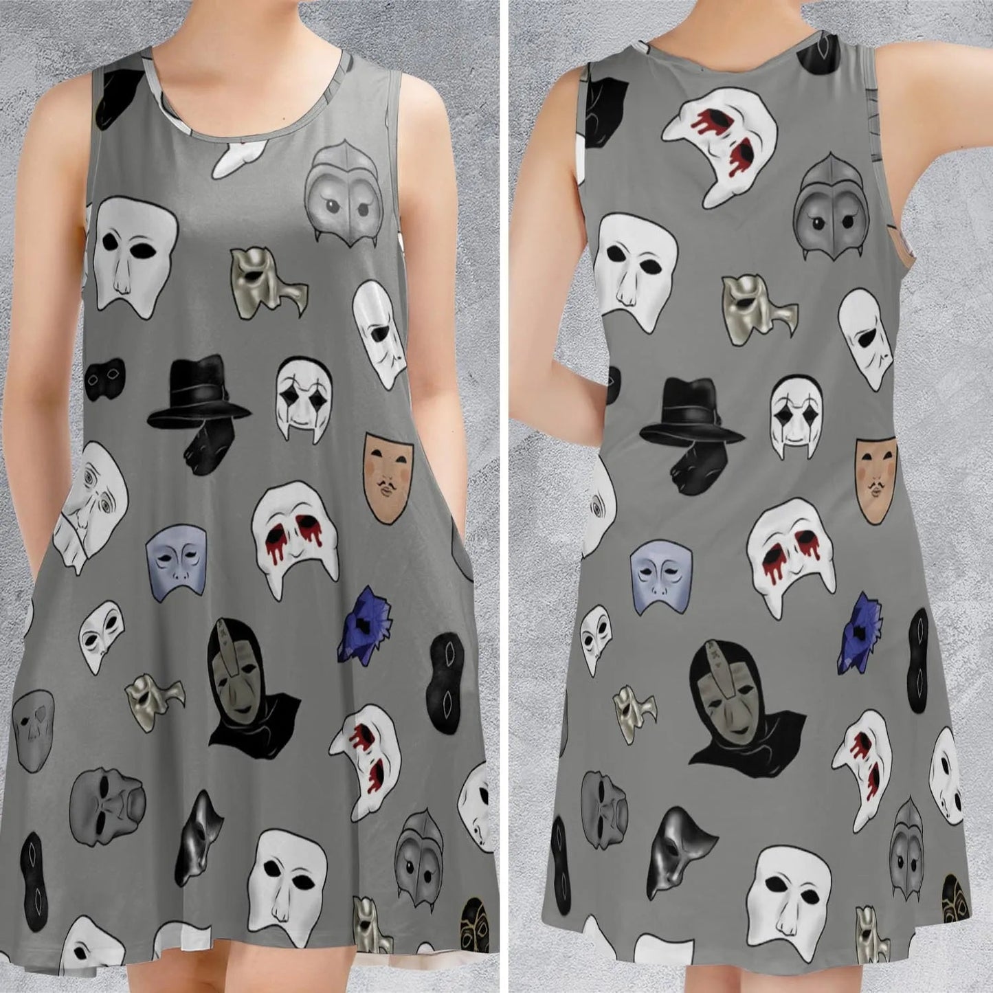 Casual Sleeveless Dress - F8CSL4RW