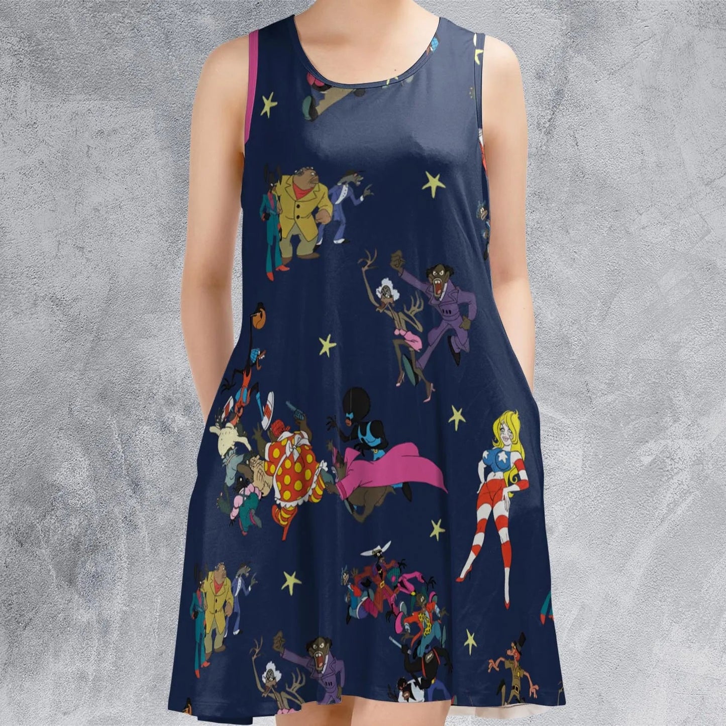 Casual Sleeveless Dress - EAS2ZYAB