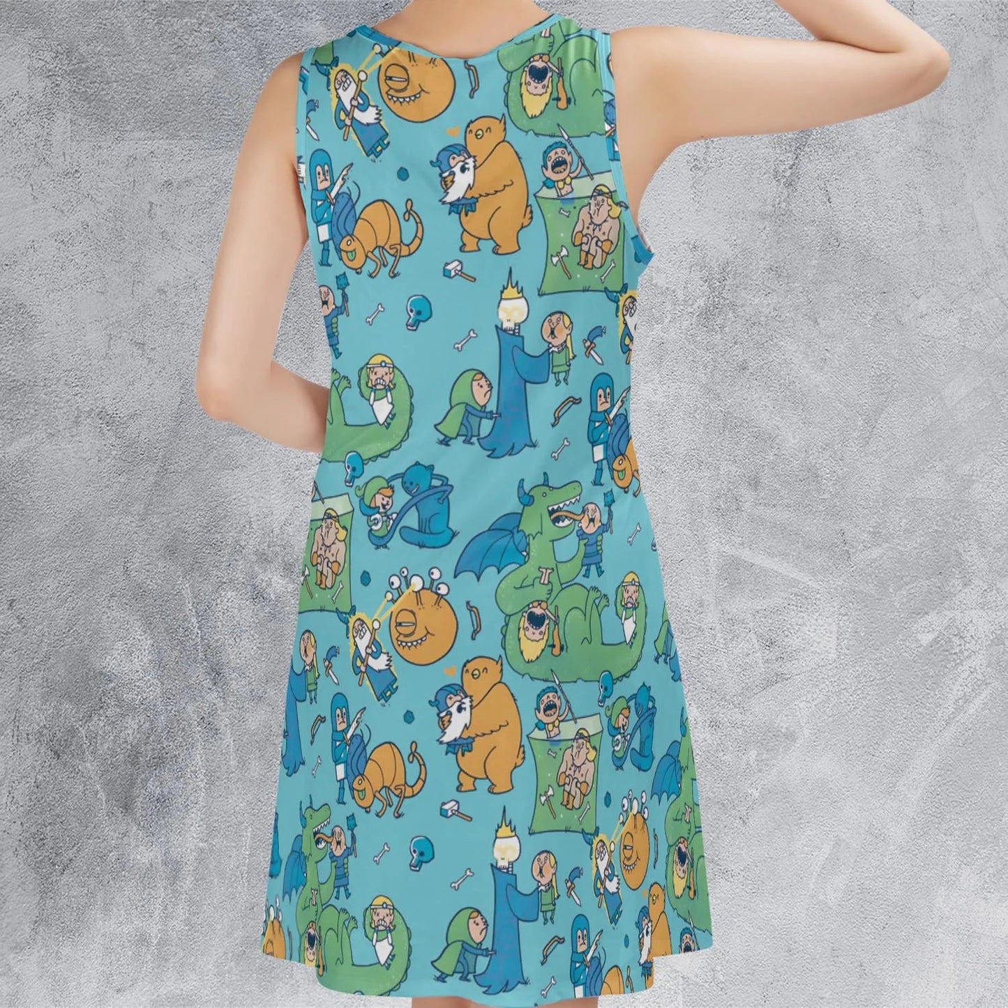 Casual Sleeveless Dress - VX9M1XYJ