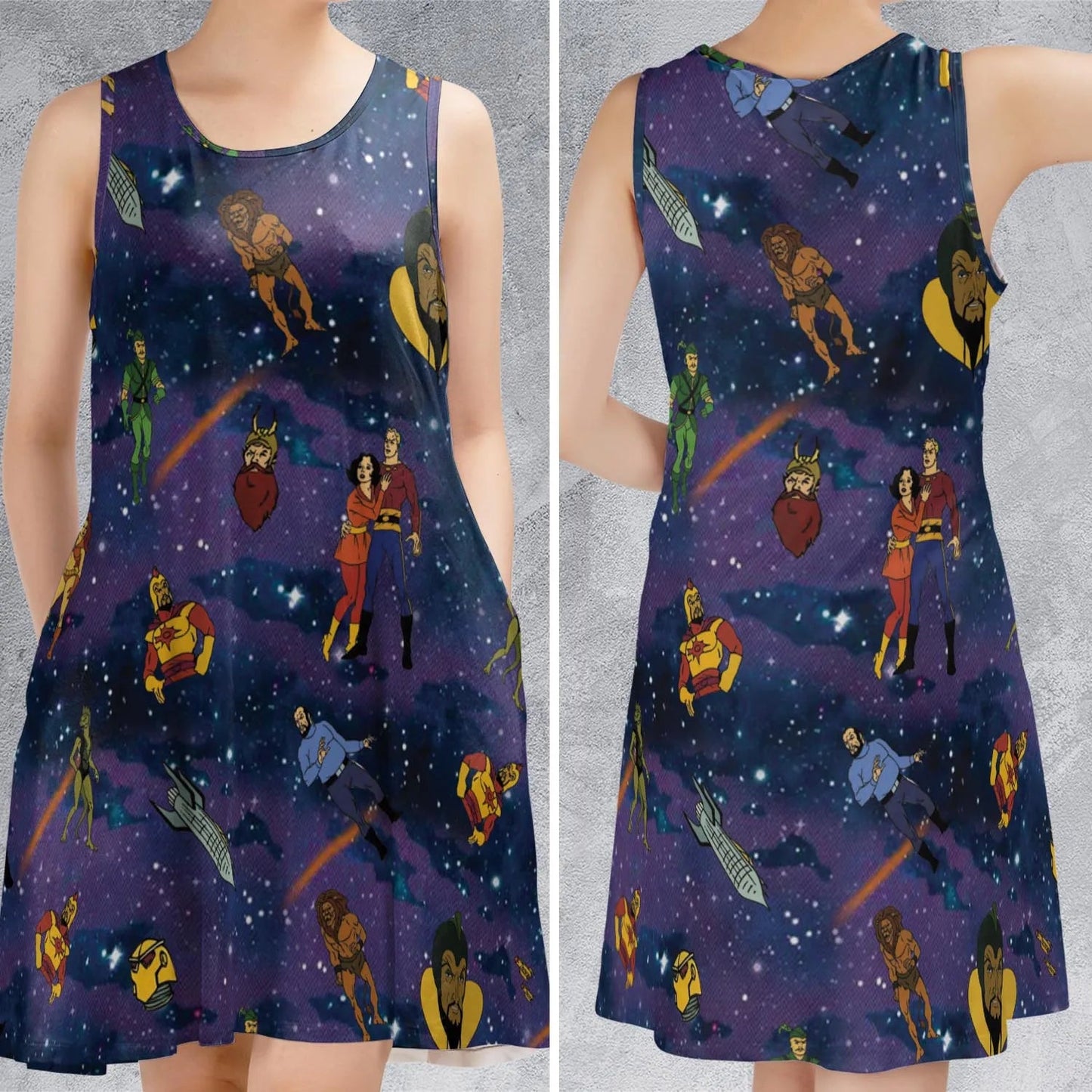 Casual Sleeveless Dress - SGNA5NVX
