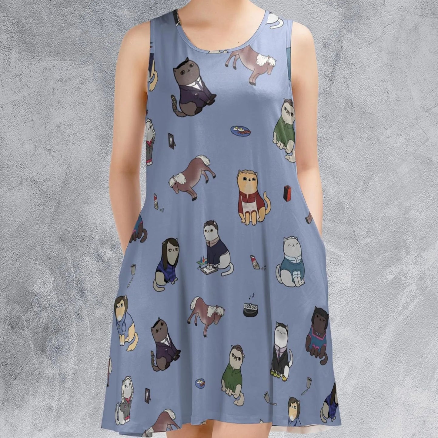 Casual Sleeveless Dress - K3MLVAVW