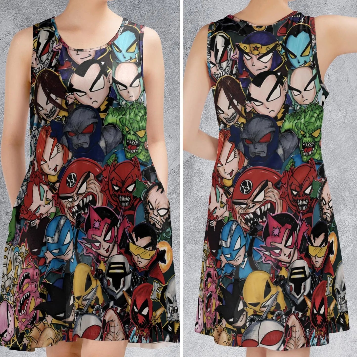 Casual Sleeveless Dress - 6K354PQN