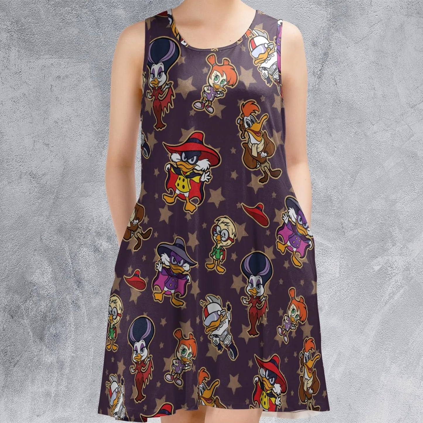 Casual Sleeveless Dress - BGAS7Y1K
