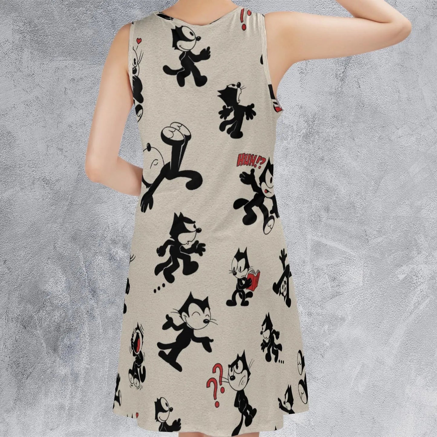 Casual Sleeveless Dress - 4MS7T5JB