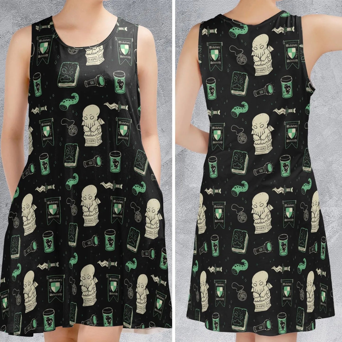 Casual Sleeveless Dress - 3KJPFHQJ