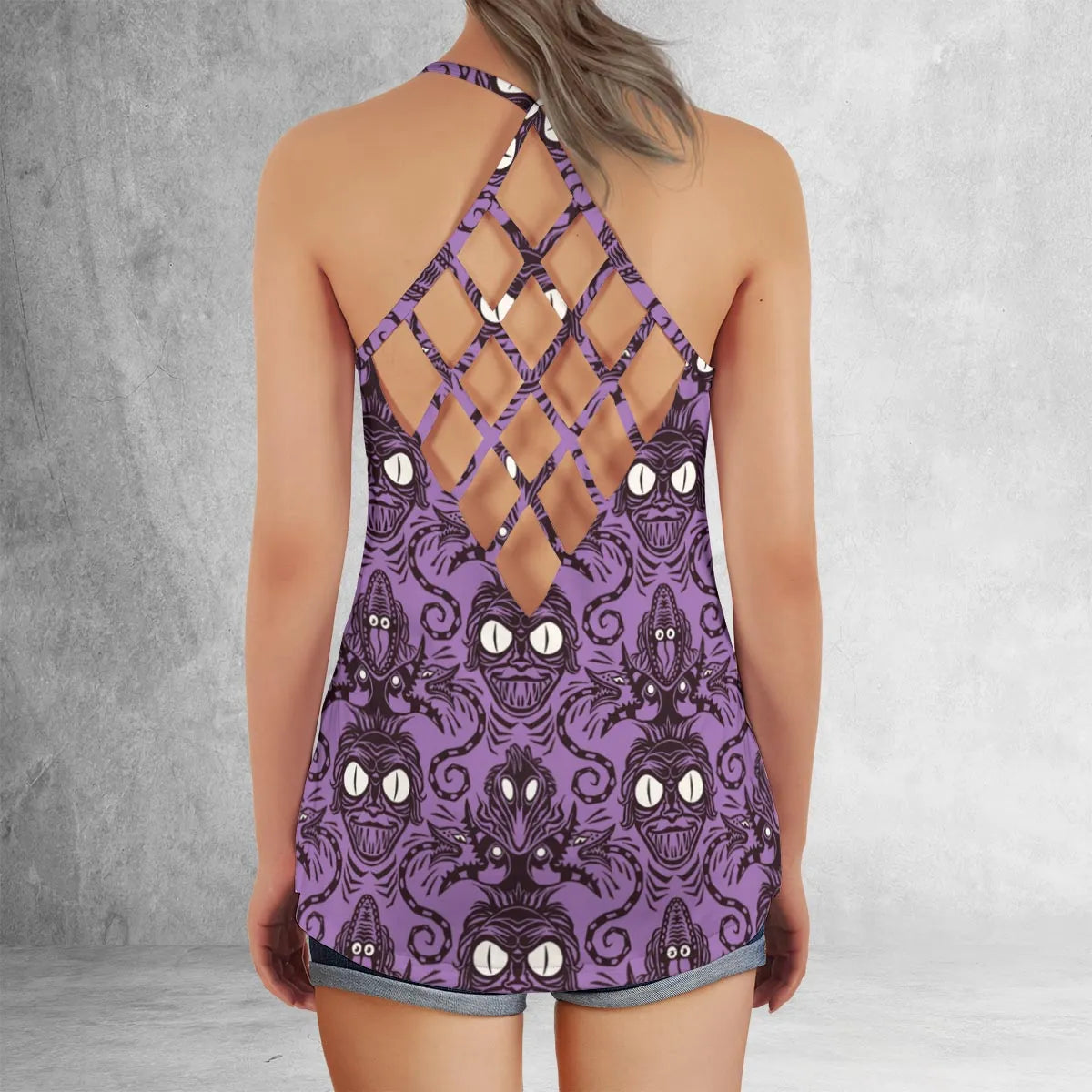 Lattice Back Tank Top - P35CZQHT