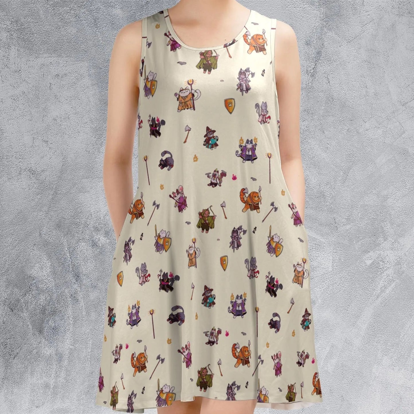 Casual Sleeveless Dress - ZFSWB5VK
