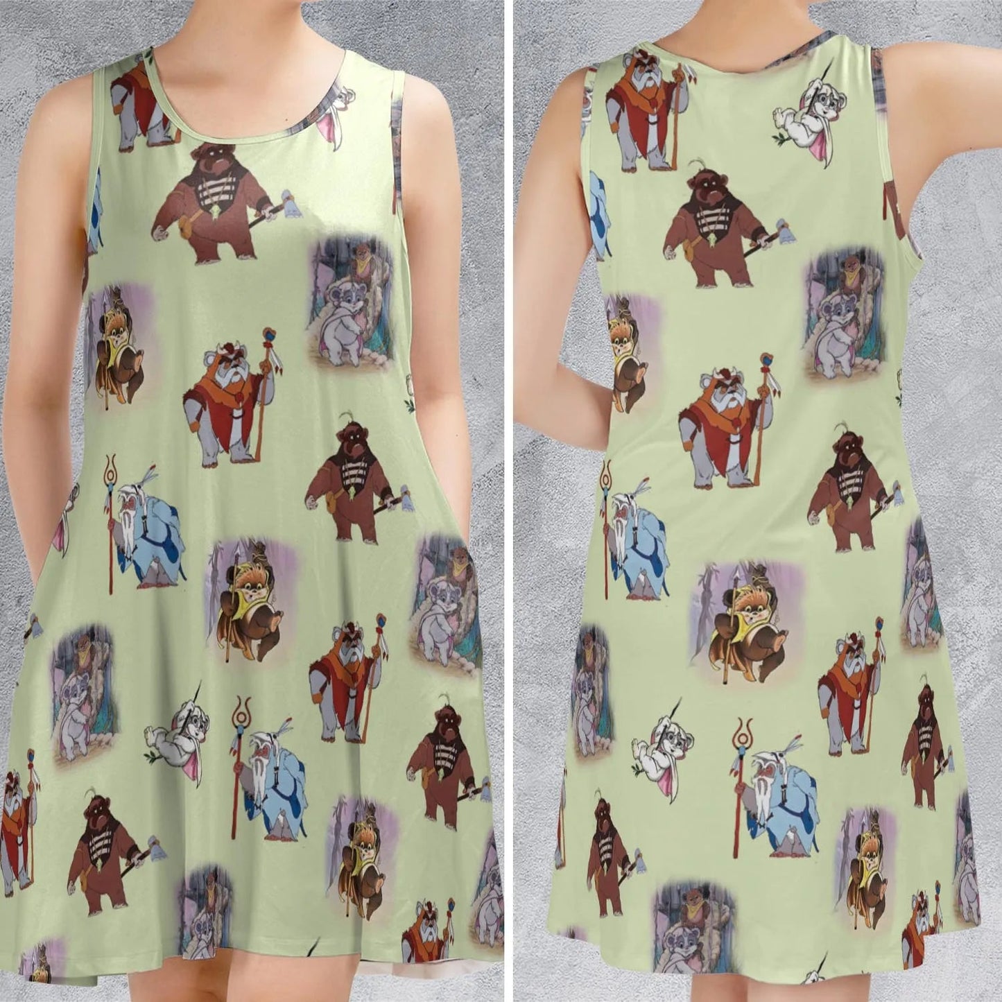 Casual Sleeveless Dress - MKHGE8CG