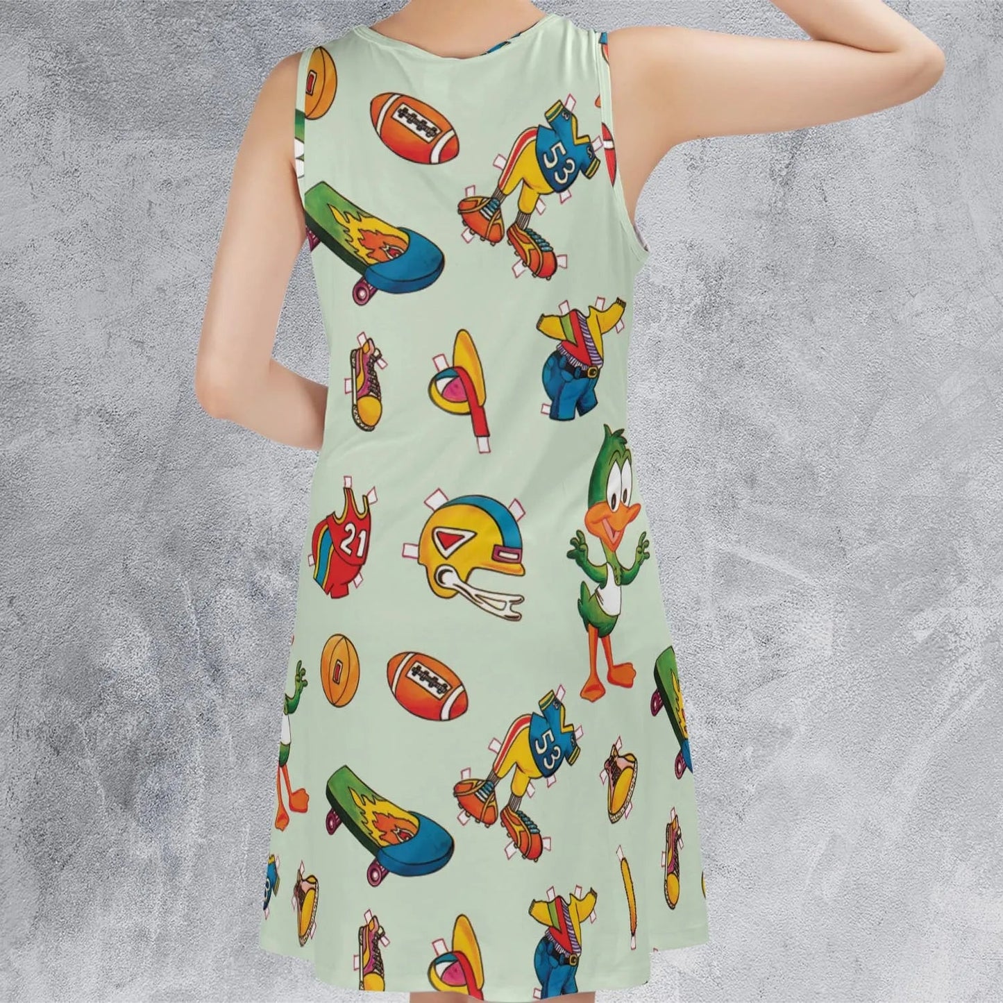Casual Sleeveless Dress - BECNCZT4