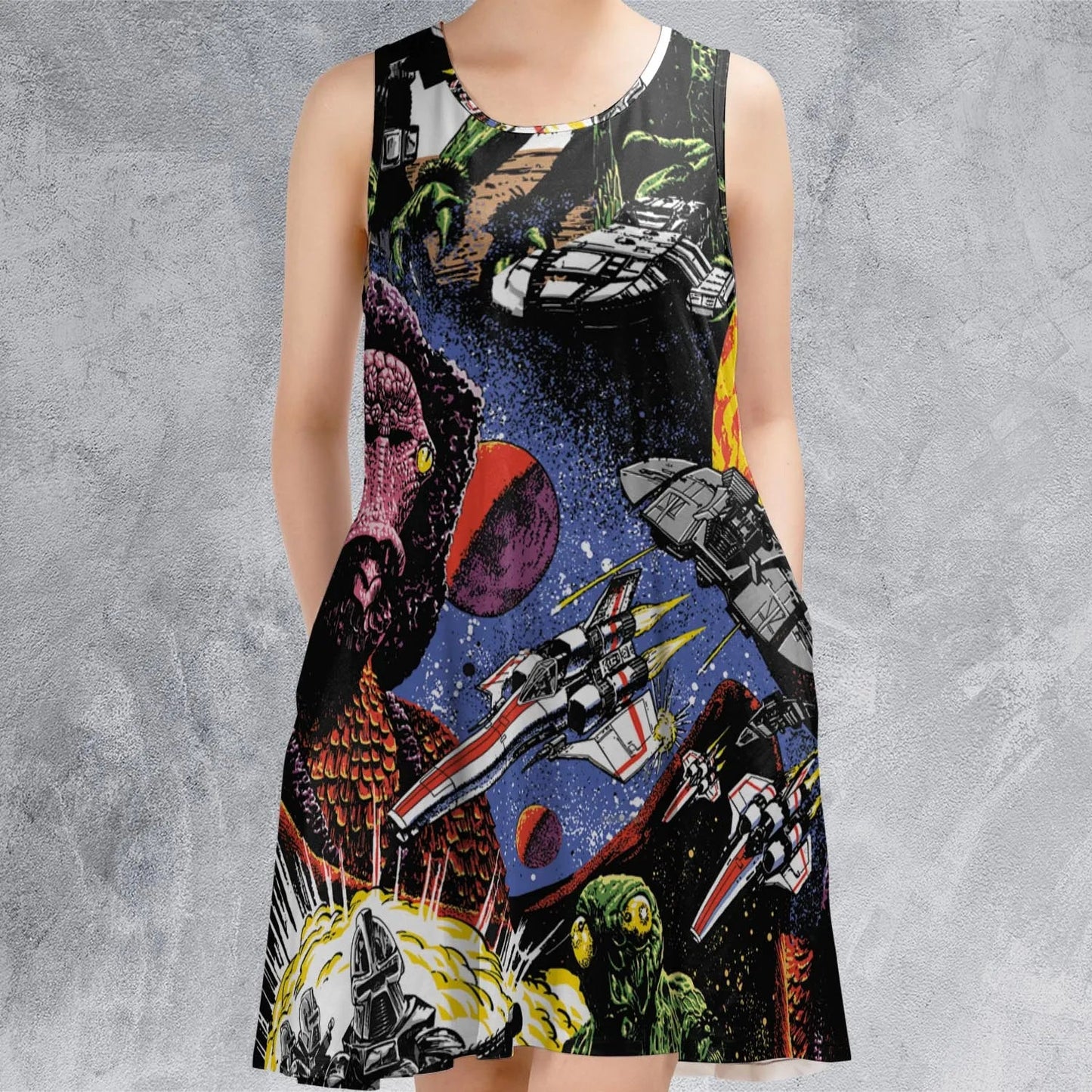 Casual Sleeveless Dress - 8SC798YA