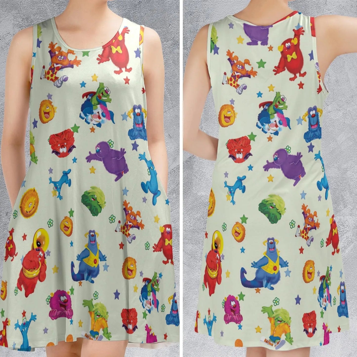 Casual Sleeveless Dress - P7H8XPAR