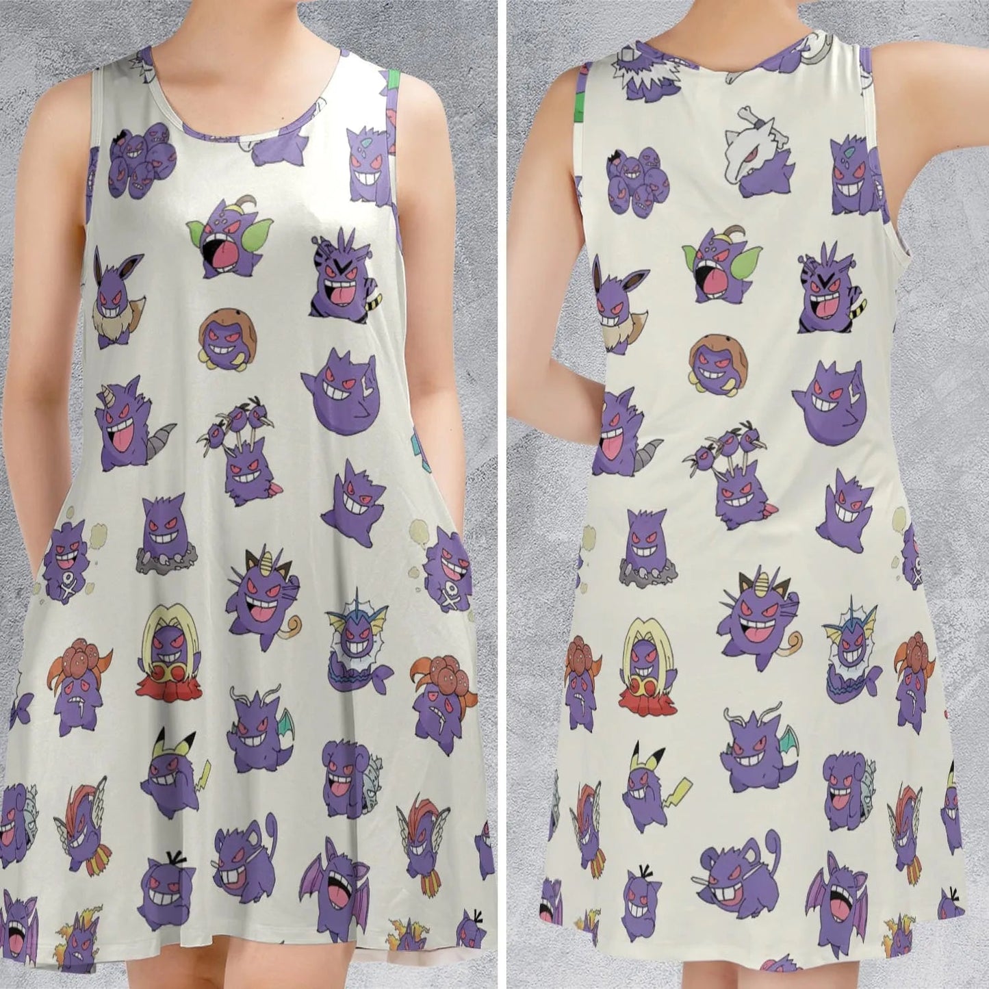 Casual Sleeveless Dress - TZAZS81Y