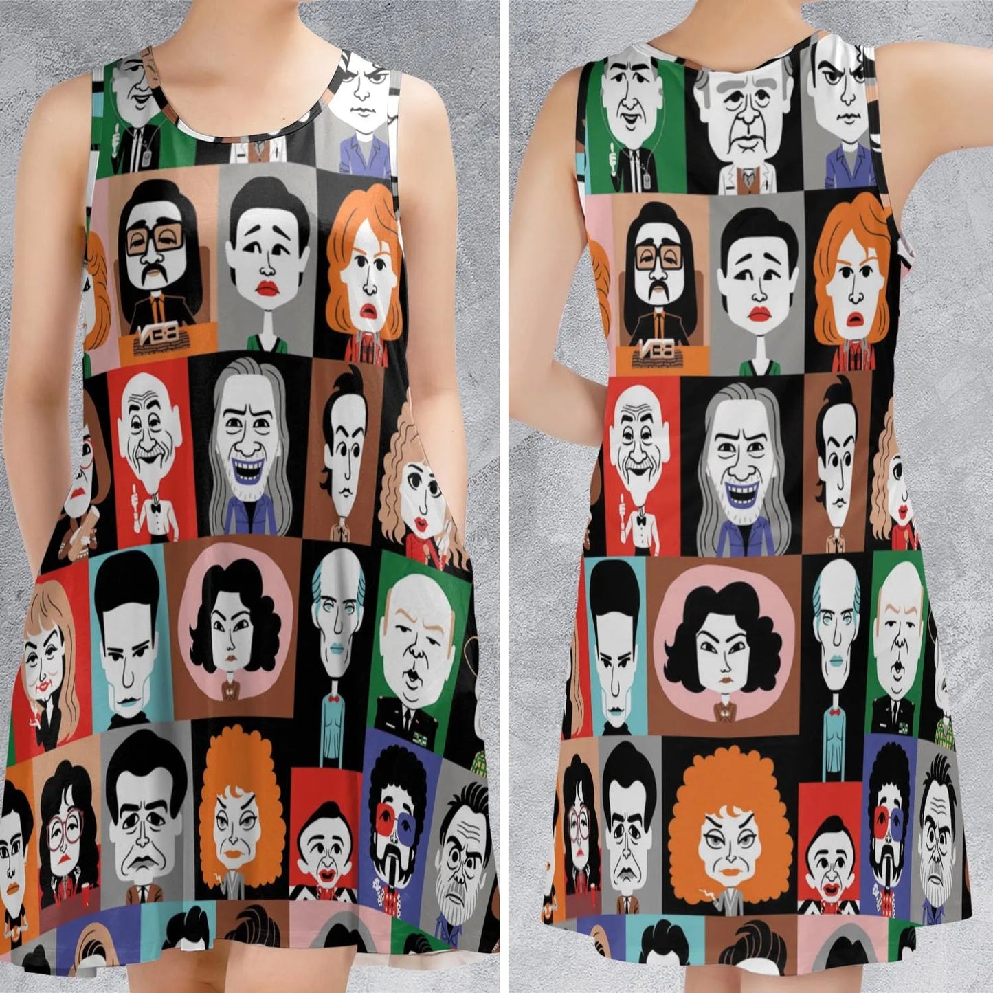 Casual Sleeveless Dress - N2PJHMQS