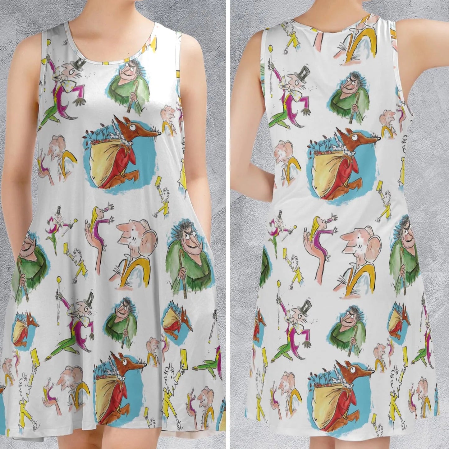 Casual Sleeveless Dress - JUFT2ZKW
