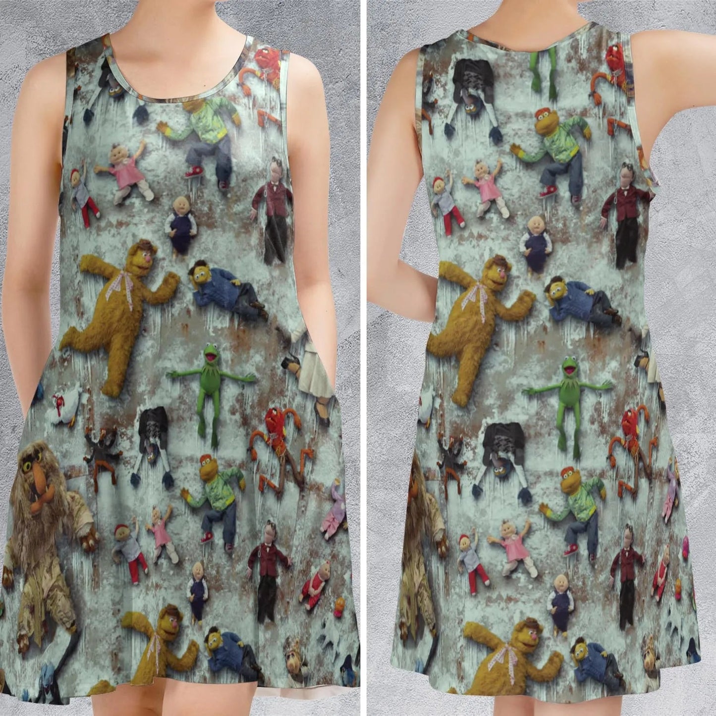 Casual Sleeveless Dress - YRPJ8HC6