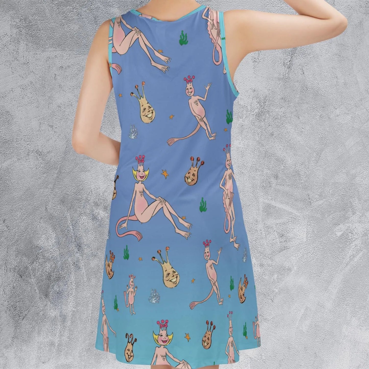 Casual Sleeveless Dress - 3JREEH9K