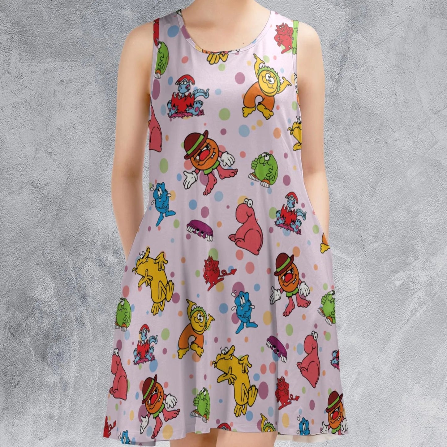 Casual Sleeveless Dress - WWS2156W