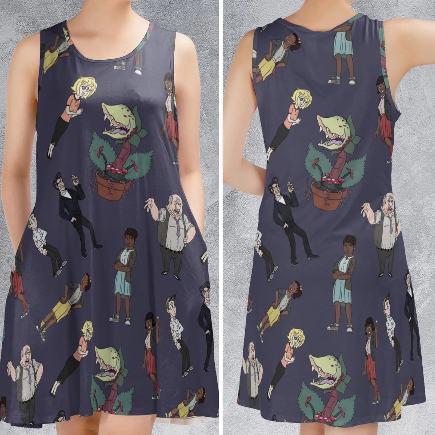 Casual Sleeveless Dress - FQ5QXF4B