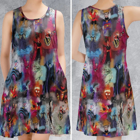 Casual Sleeveless Dress - 22W27EBL