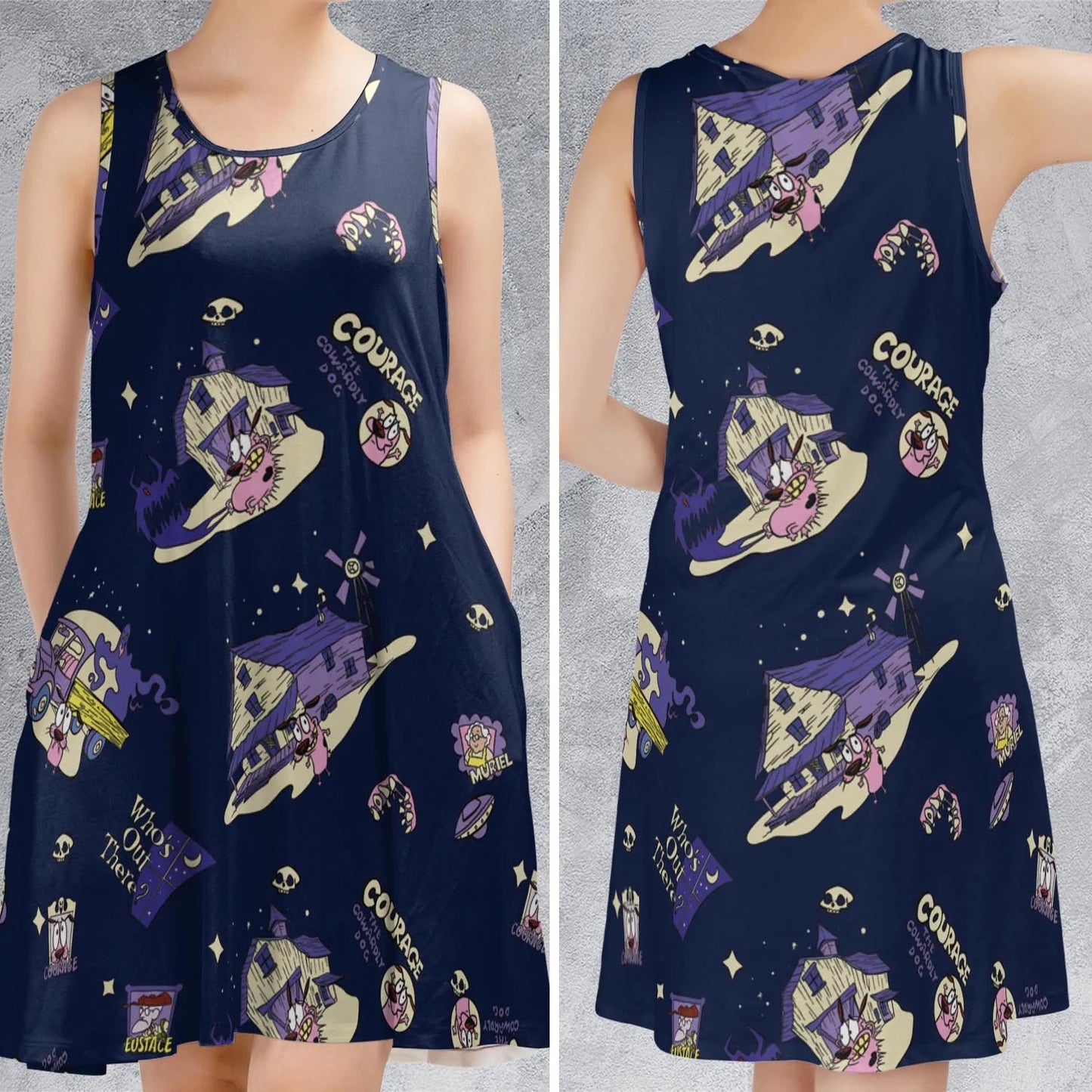 Casual Sleeveless Dress - PFJNAA6W