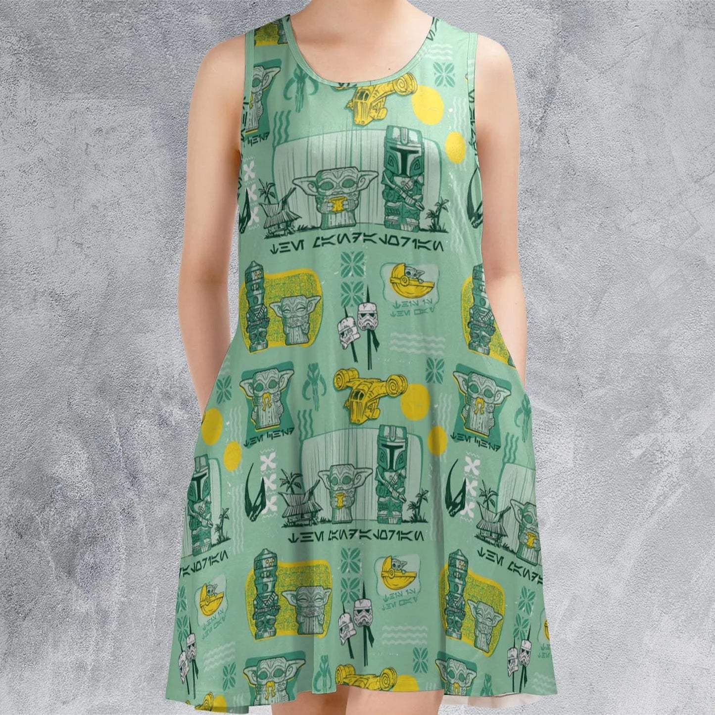Casual Sleeveless Dress - ZAW8JTND