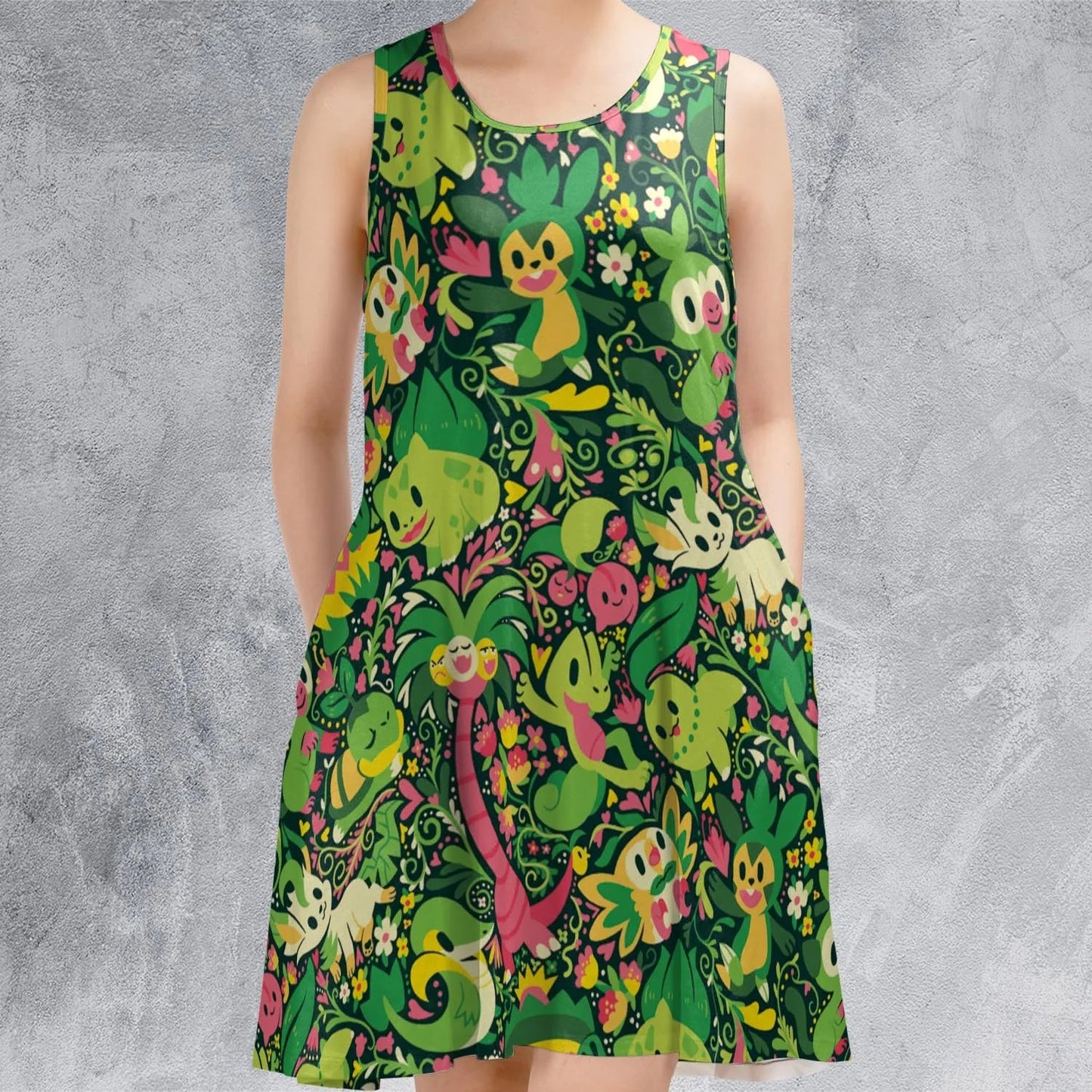 Casual Sleeveless Dress - 49HBWY7G