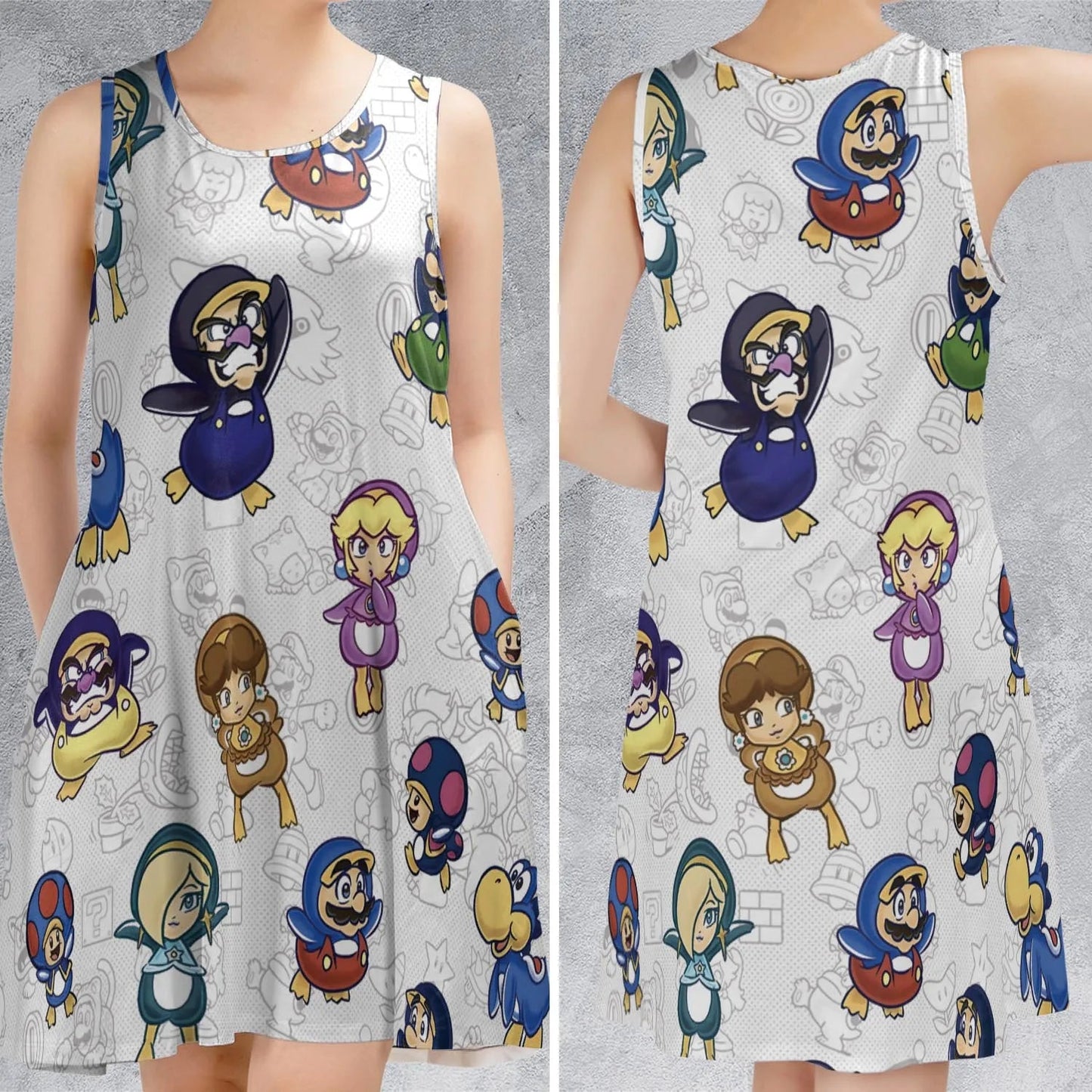 Casual Sleeveless Dress - EYA4P5XF