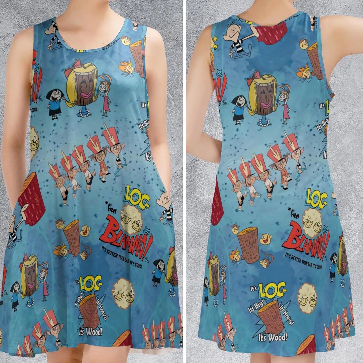 Casual Sleeveless Dress - 1APN4YXU