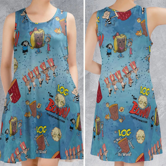 Casual Sleeveless Dress - 1APN4YXU