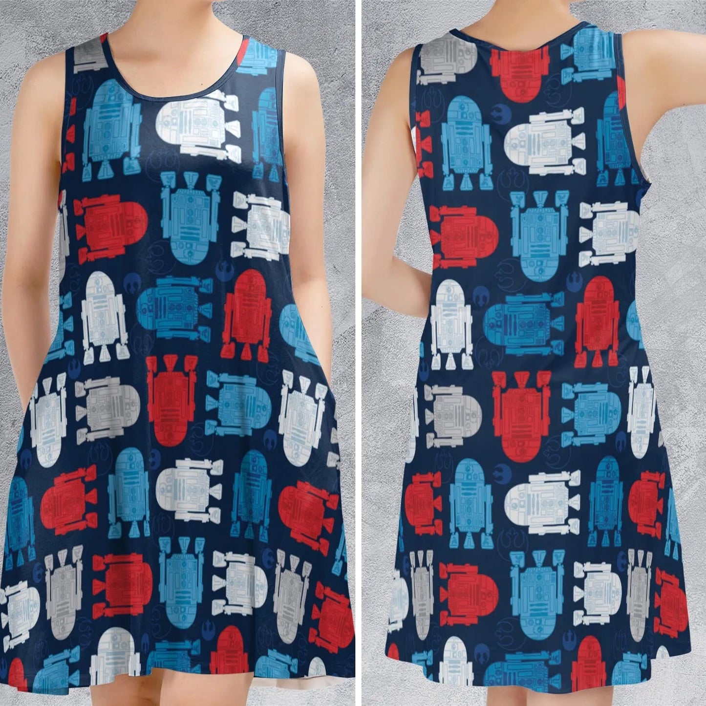 Casual Sleeveless Dress - E29P3PXJ