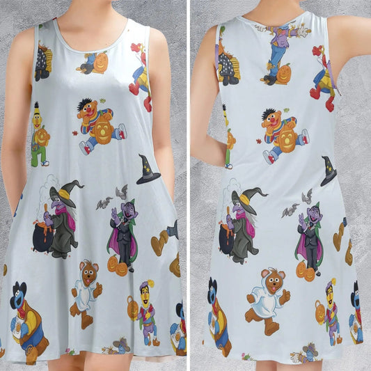 Casual Sleeveless Dress - 1M771TGE