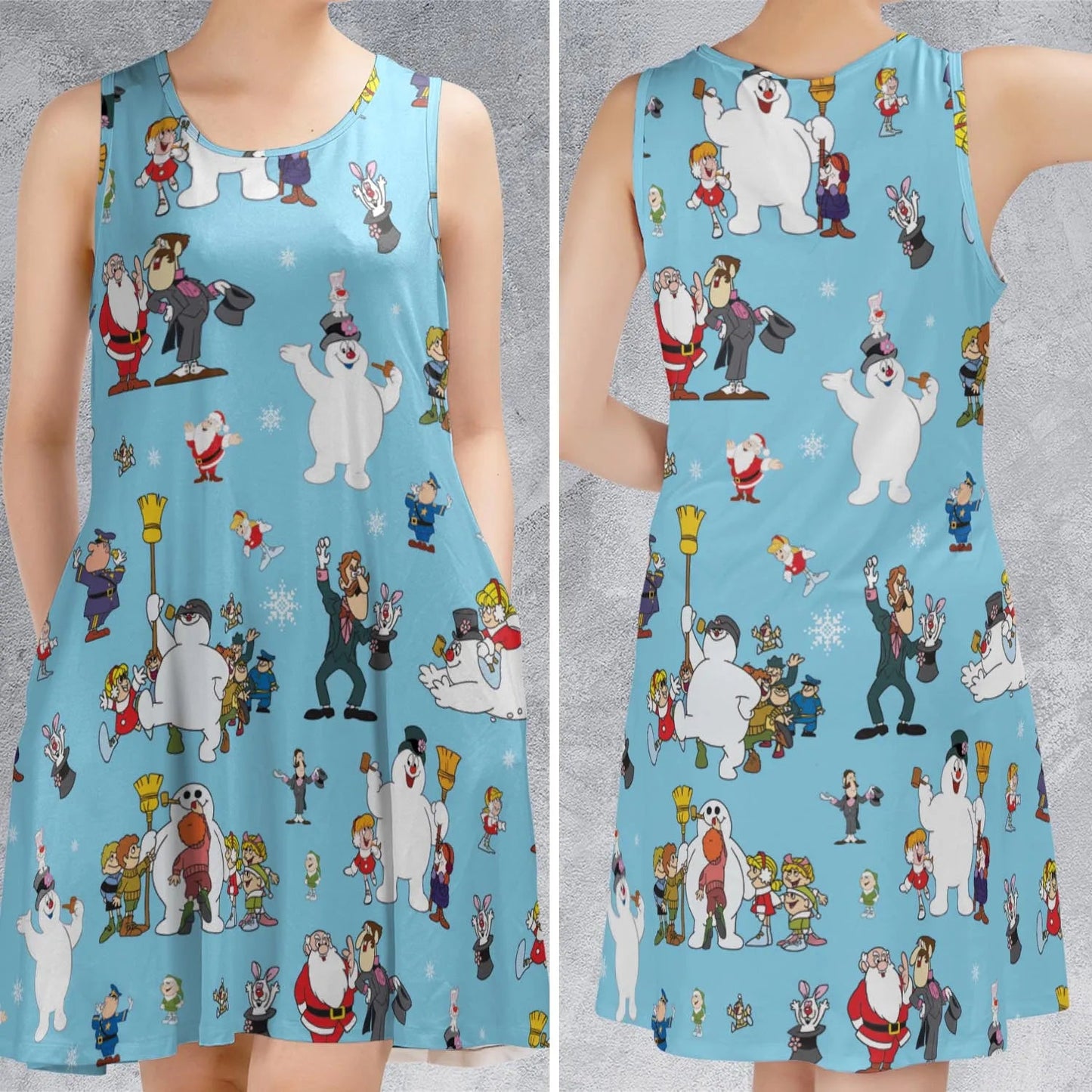 Casual Sleeveless Dress - WHVRC5ZX