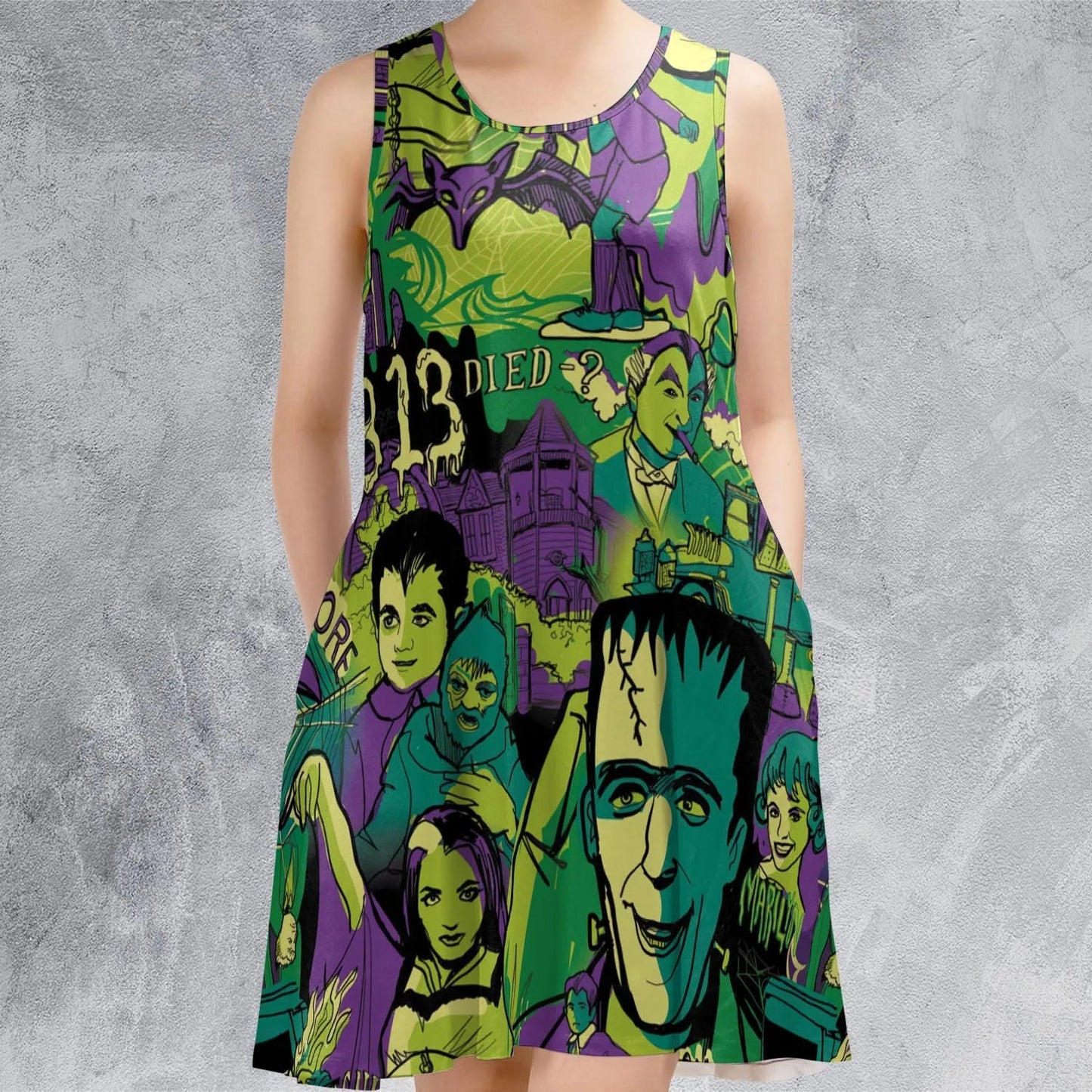 Casual Sleeveless Dress - YHL7EYQ2