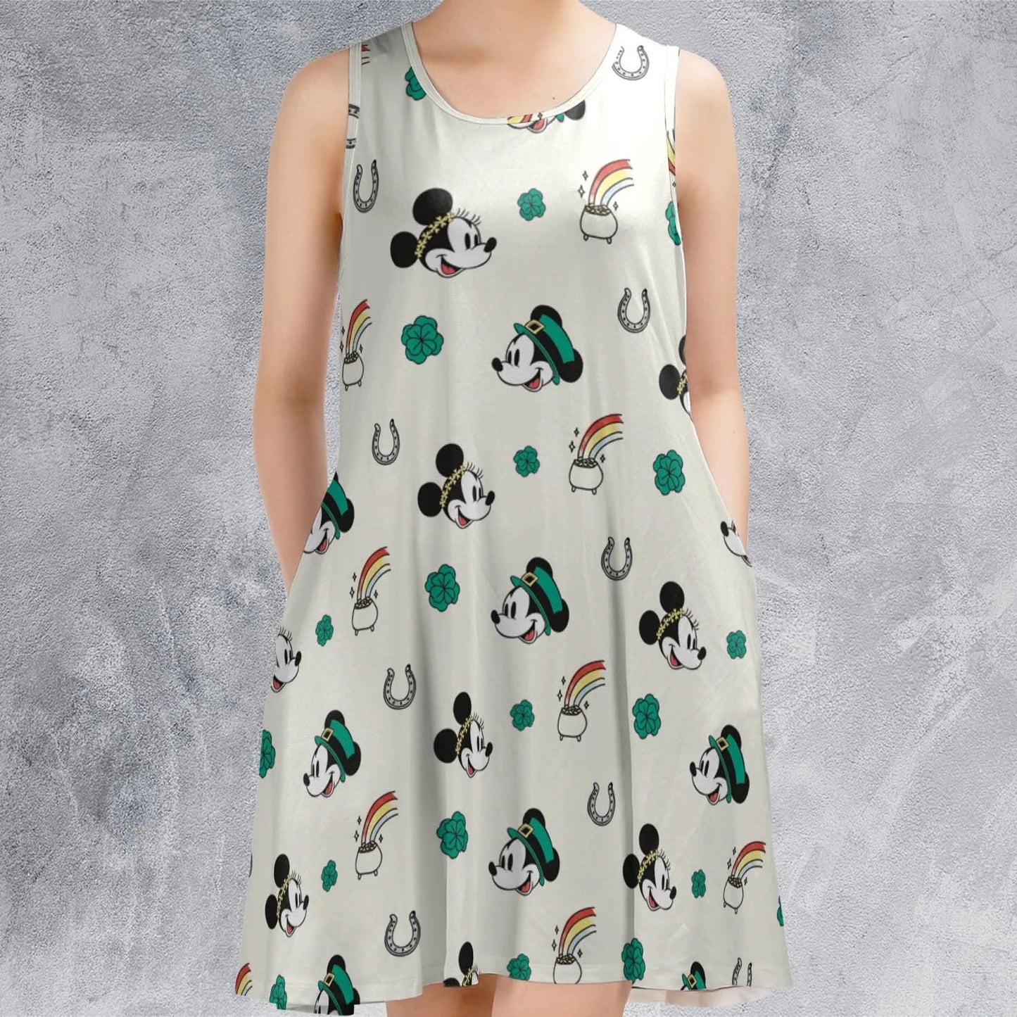 Casual Sleeveless Dress - 2C4LRDCF