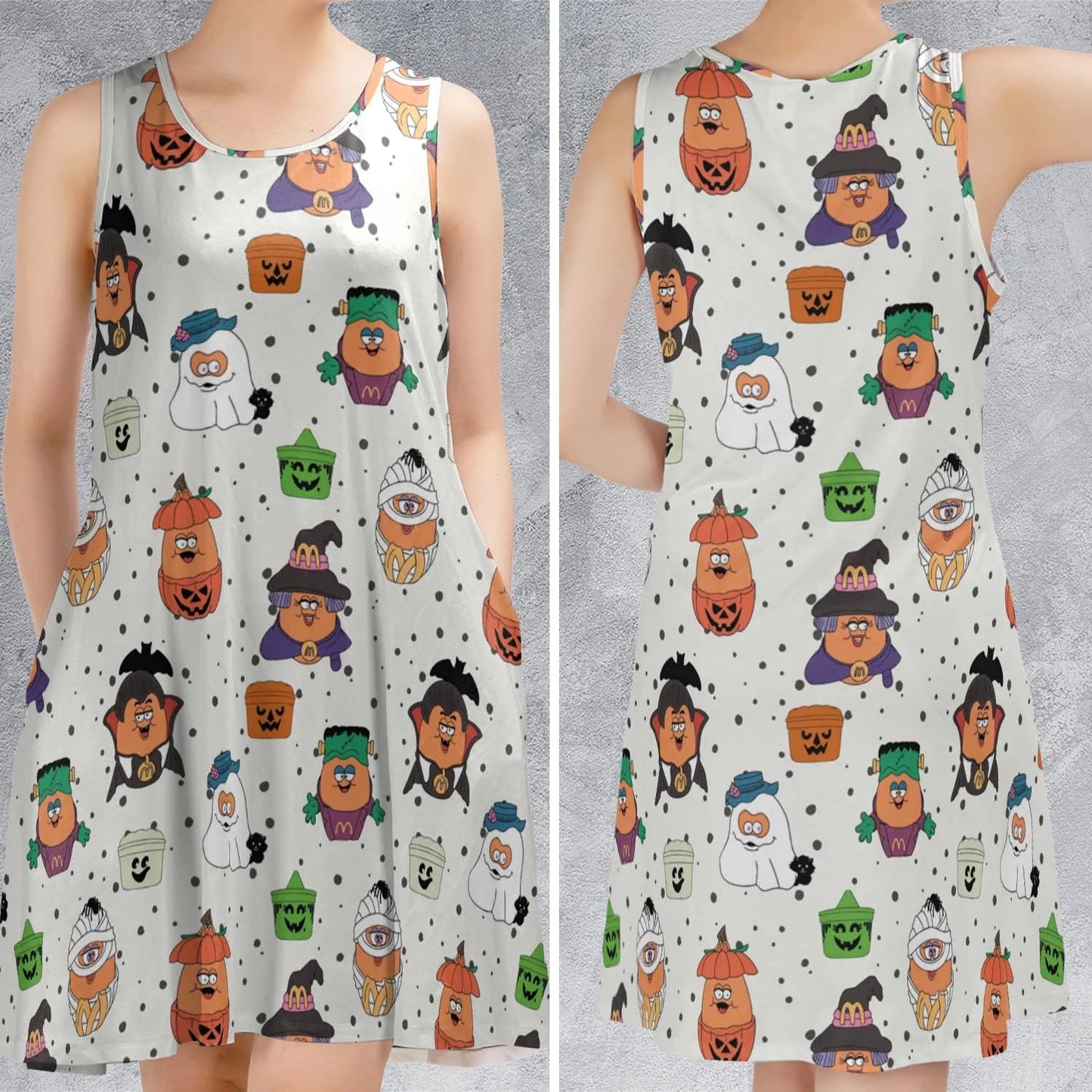 Casual Sleeveless Dress - 32RT6FSZ