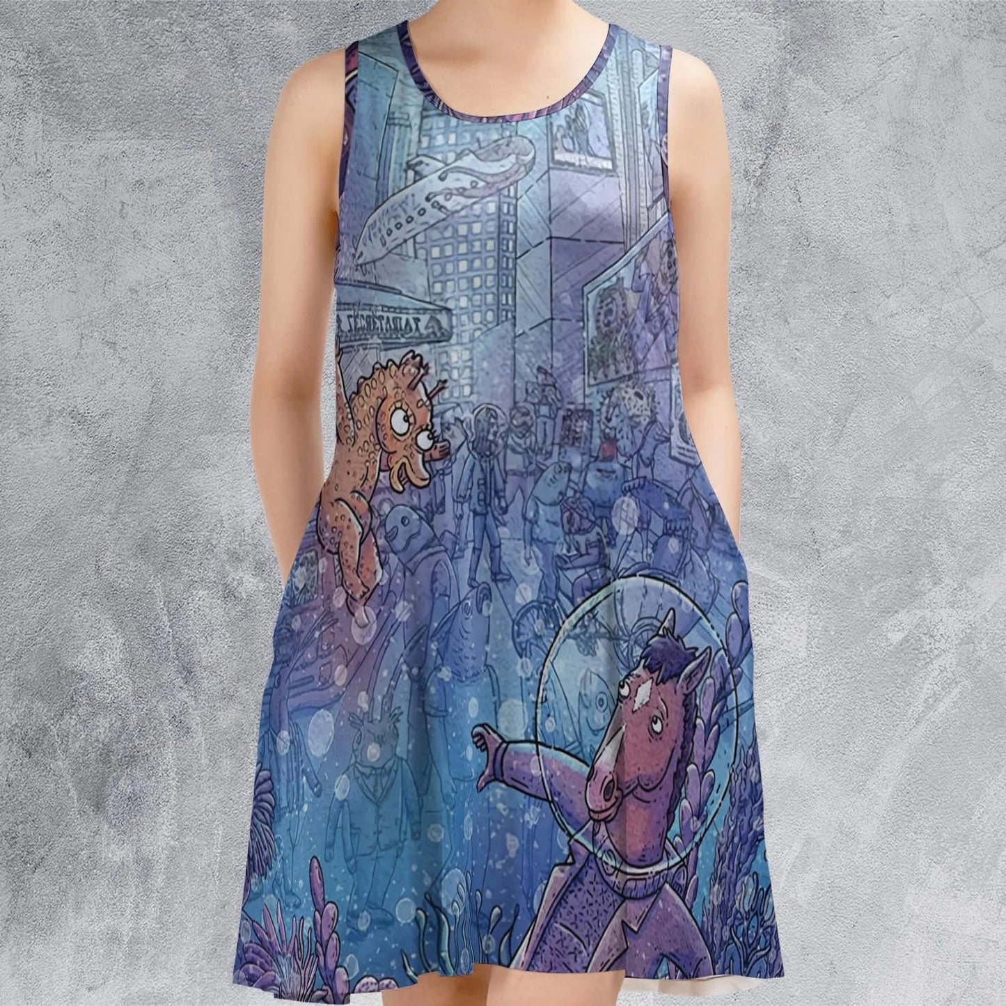 Casual Sleeveless Dress - GALCN9GU