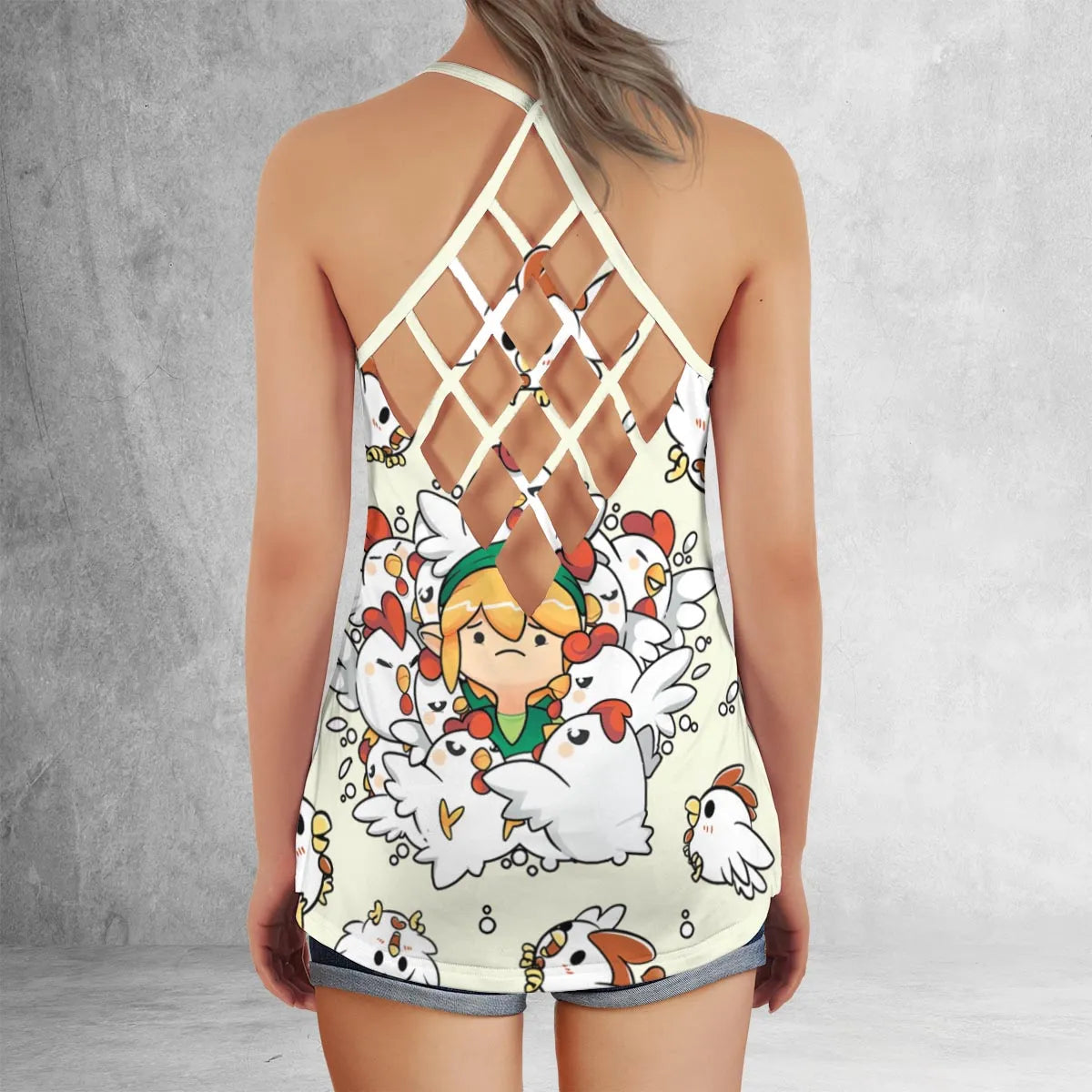 Lattice Back Tank Top - RAHNMRFP