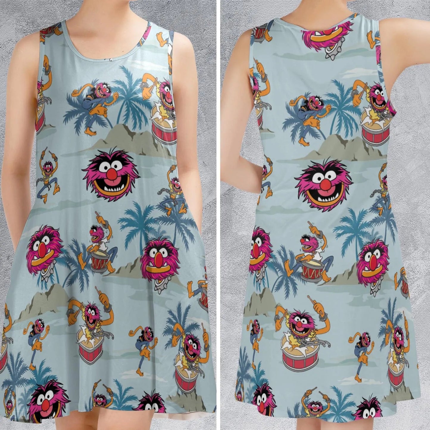 Casual Sleeveless Dress - KDVP93UD