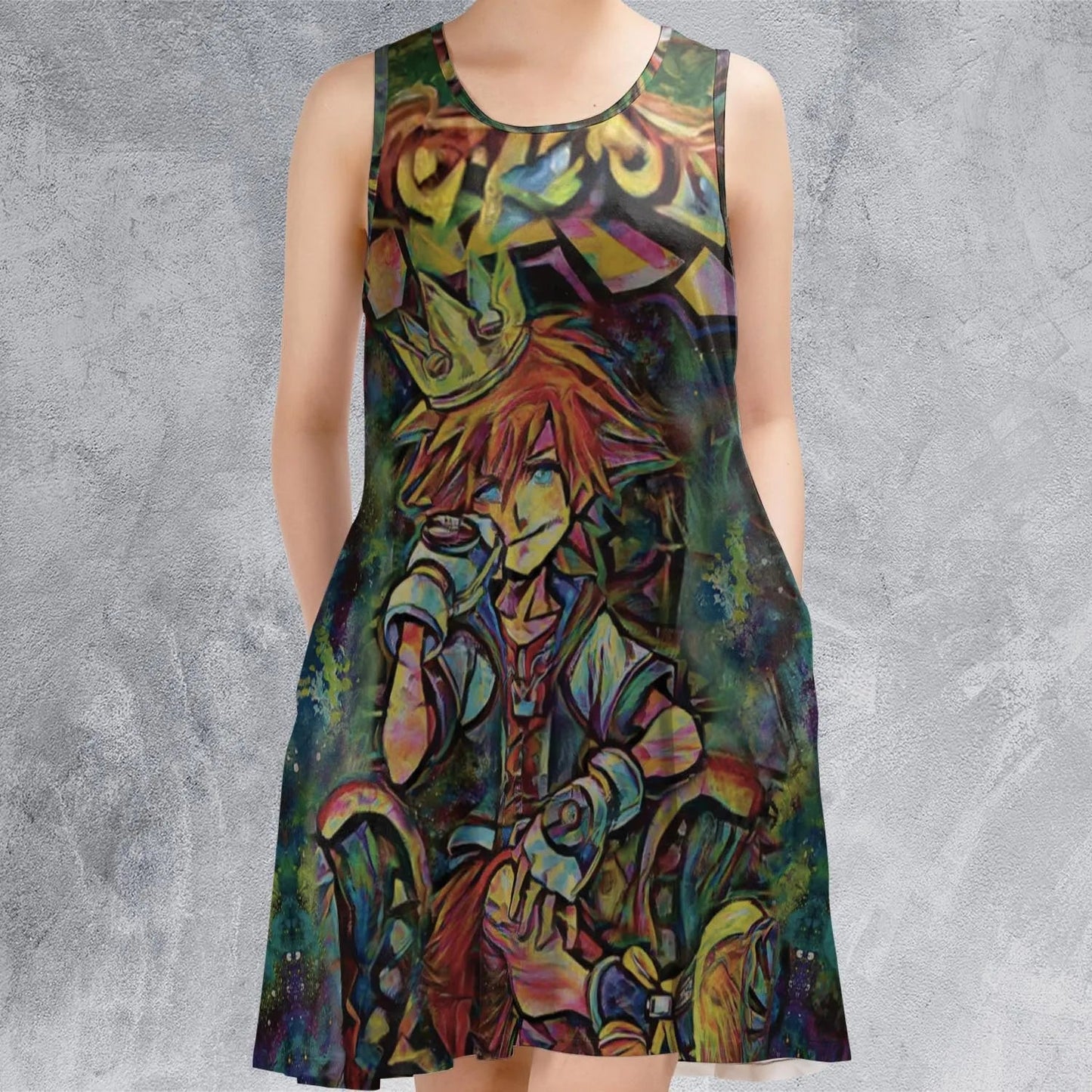 Casual Sleeveless Dress - 92DSFFEH