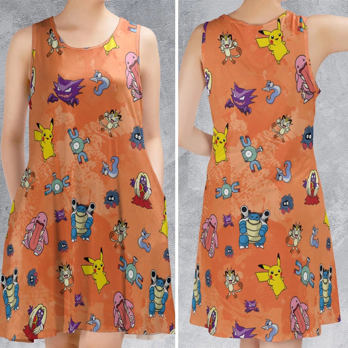 Casual Sleeveless Dress - Z8VXF1QN