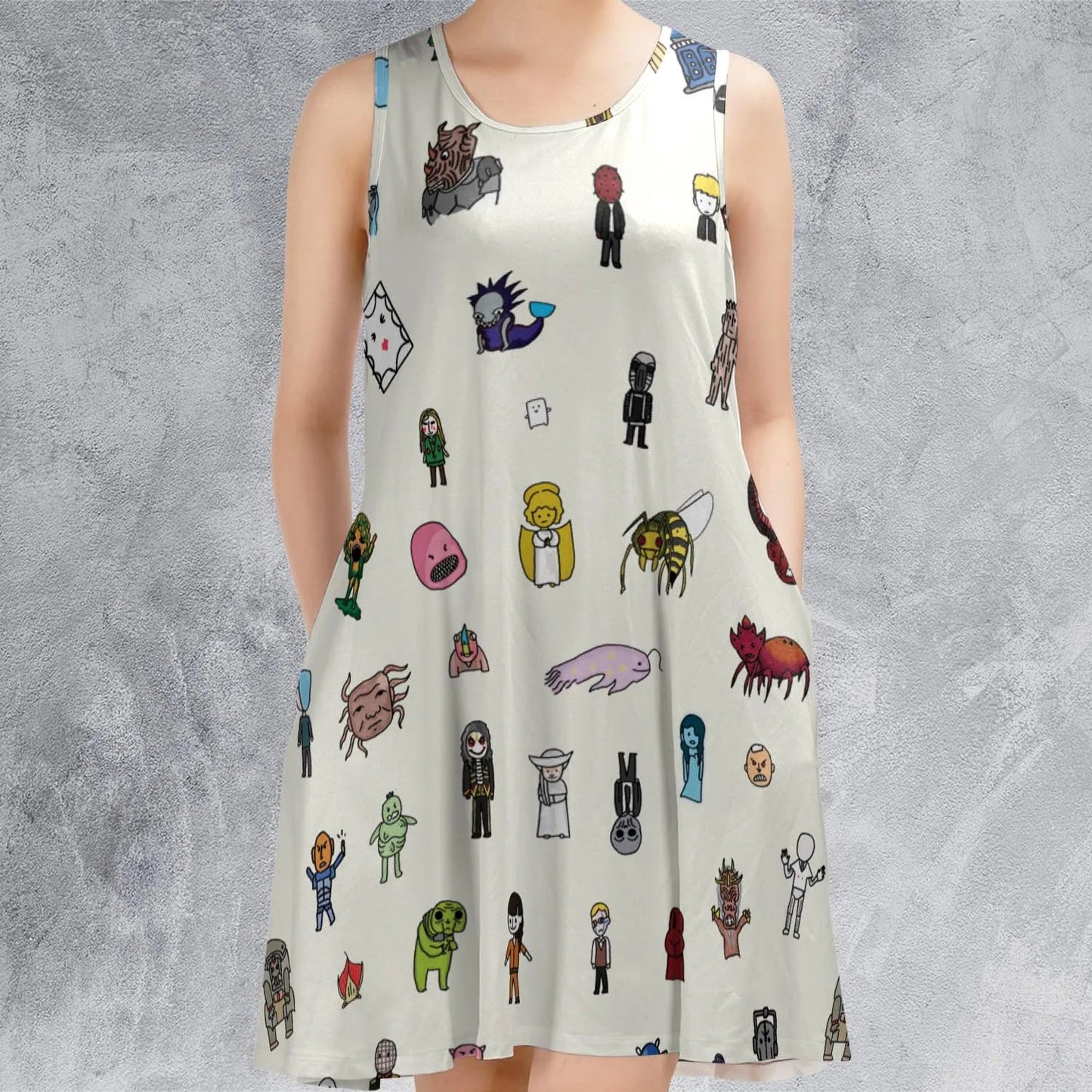 Casual Sleeveless Dress - BRAAXEXR