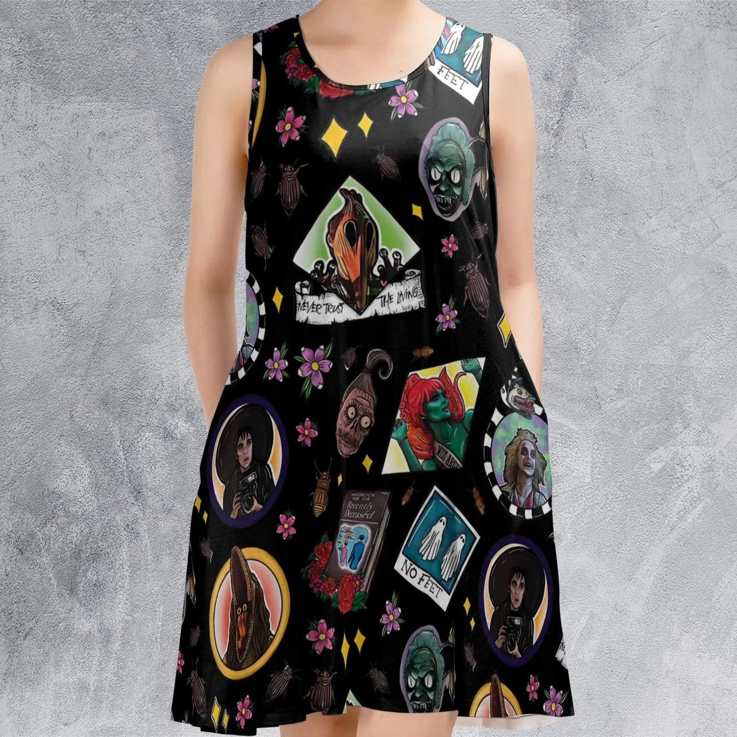 Casual Sleeveless Dress - RYBXNF91
