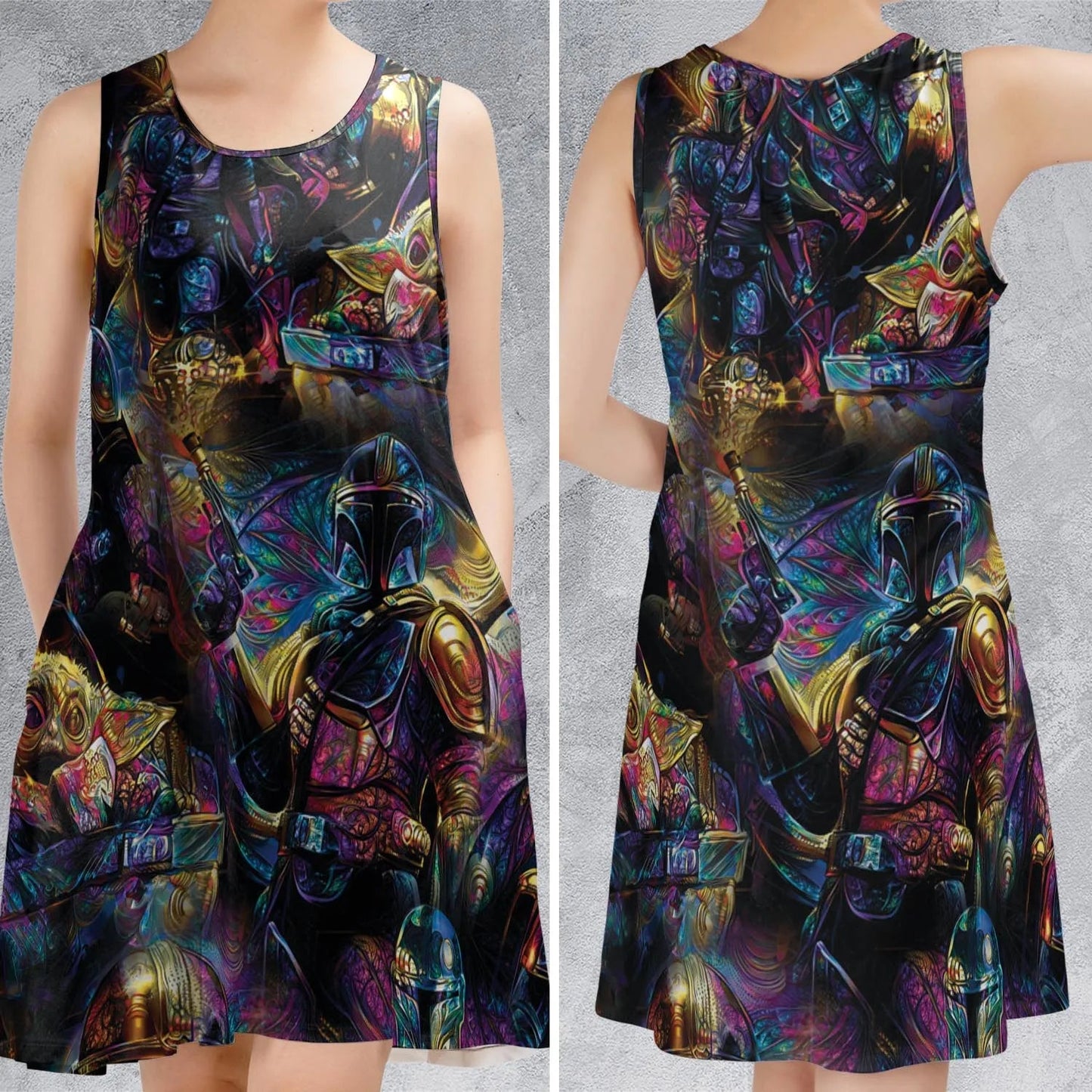 Casual Sleeveless Dress - HDFZ8PNW