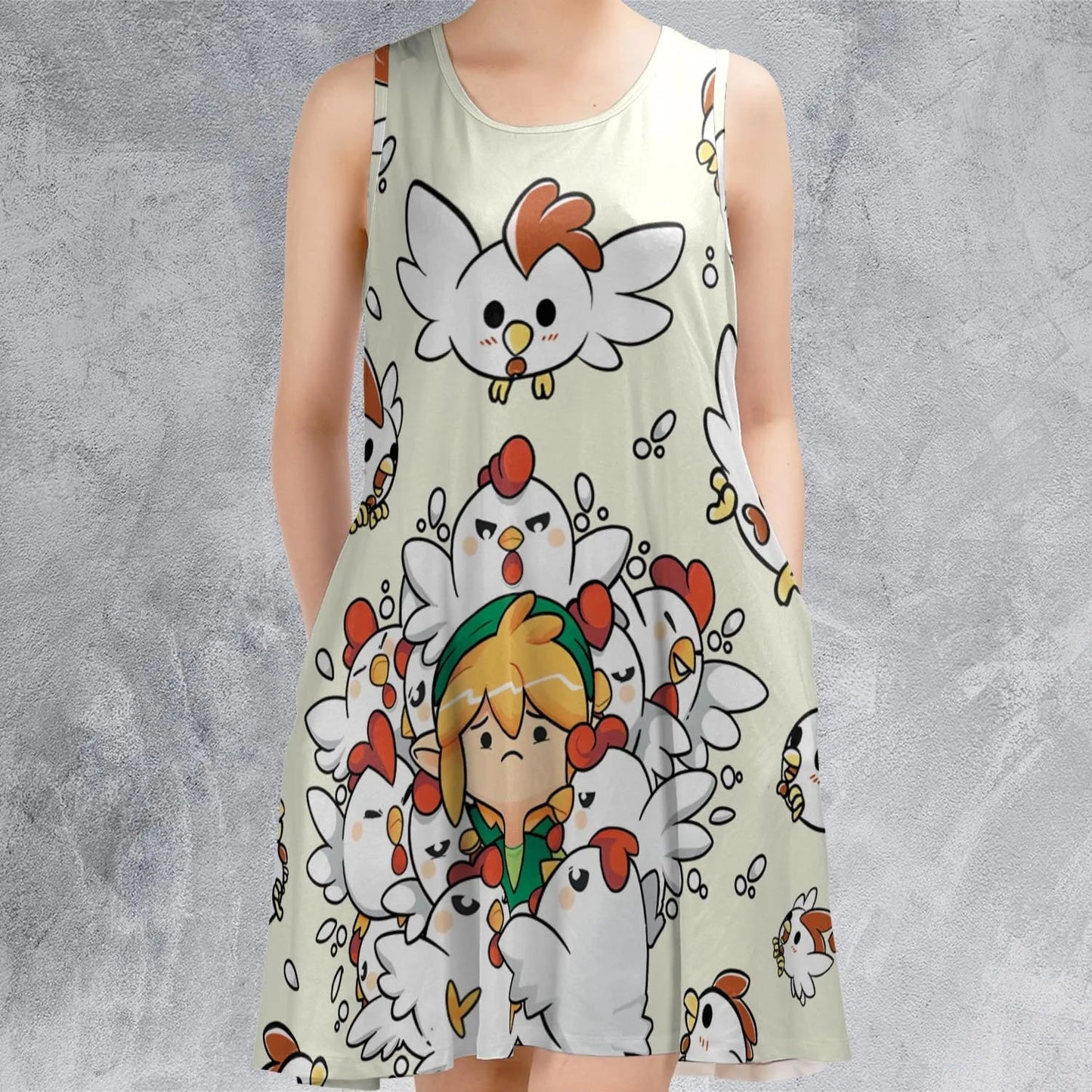 Casual Sleeveless Dress - YQA5DBY5