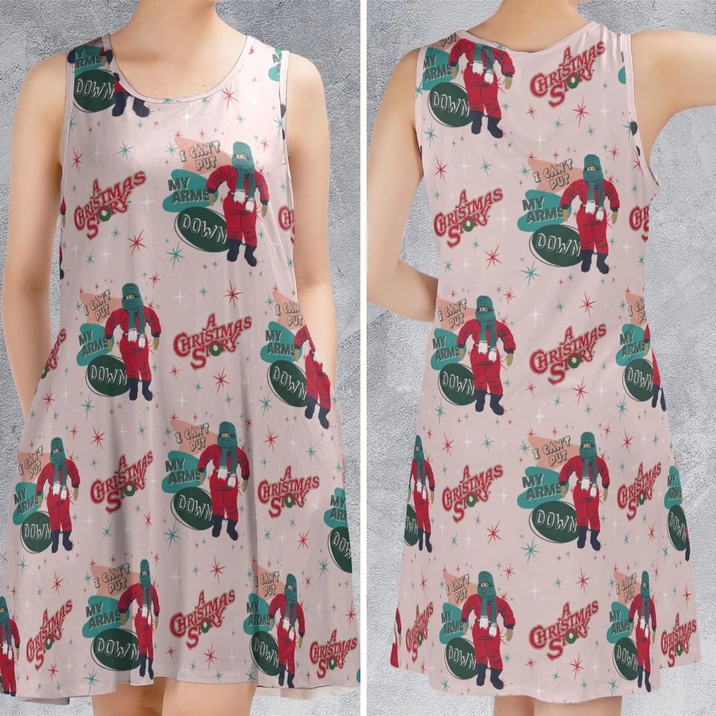 Casual Sleeveless Dress - DJT964BG